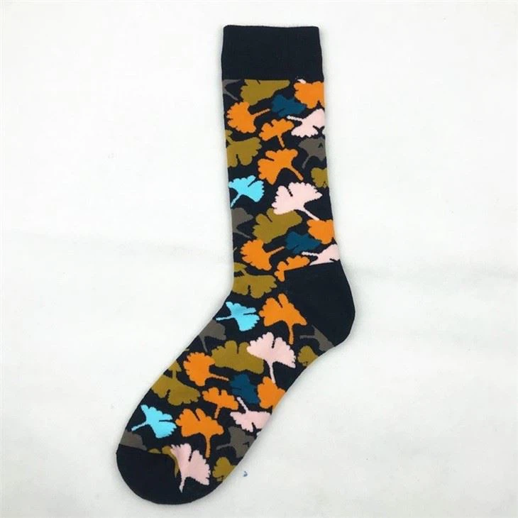 Men'S Crew Jacquard Dress Socks