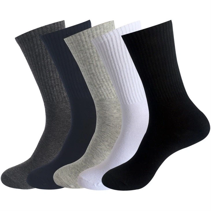 Product Description: Customizable Logo Pure Cotton Men's Socks